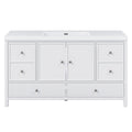 Bathroom Vanity With Separate Sink, Soft Close Doors And 4 Drawers