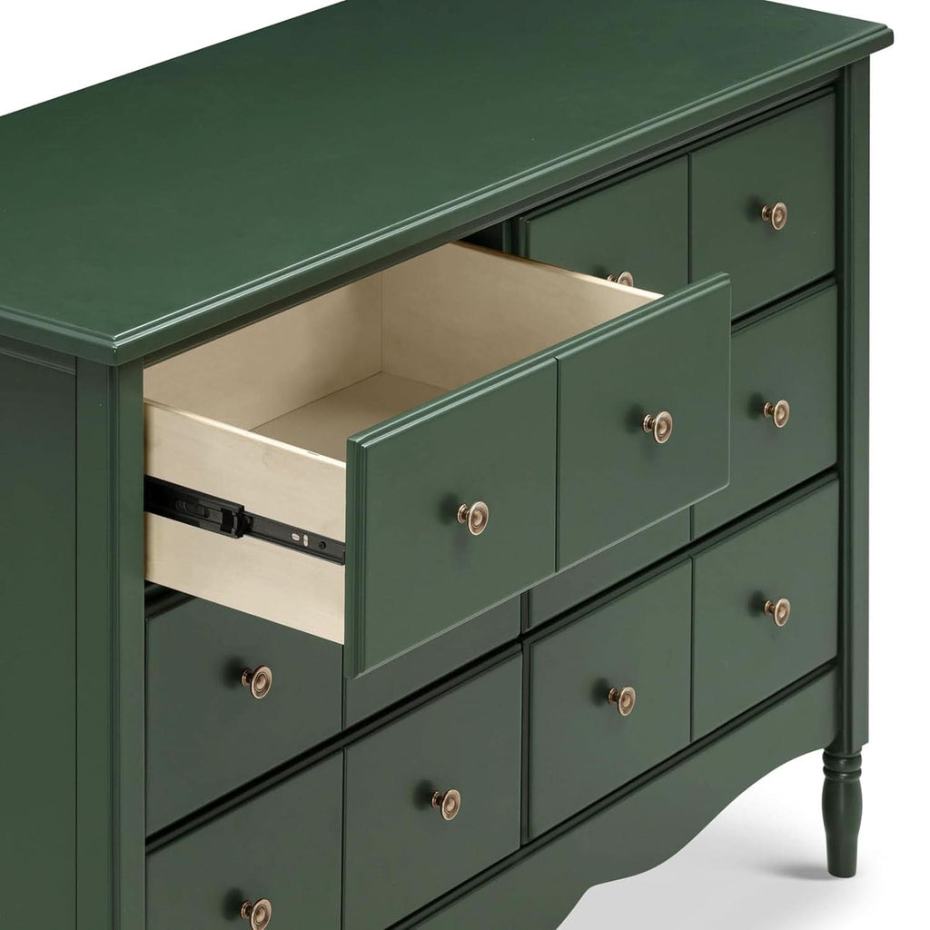 Liberty Forest Green Six Drawer Dresser With Knobs