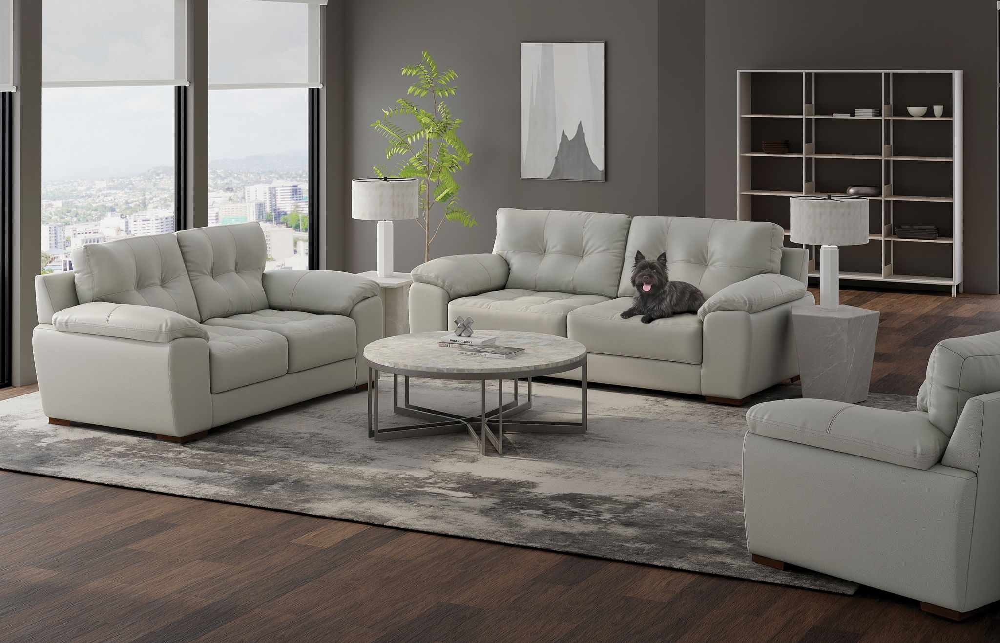 Finn - Loveseat - Pebble