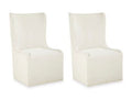Radkin - Dining Upholstered Wingback Side Chair (Set of 2) - Off White