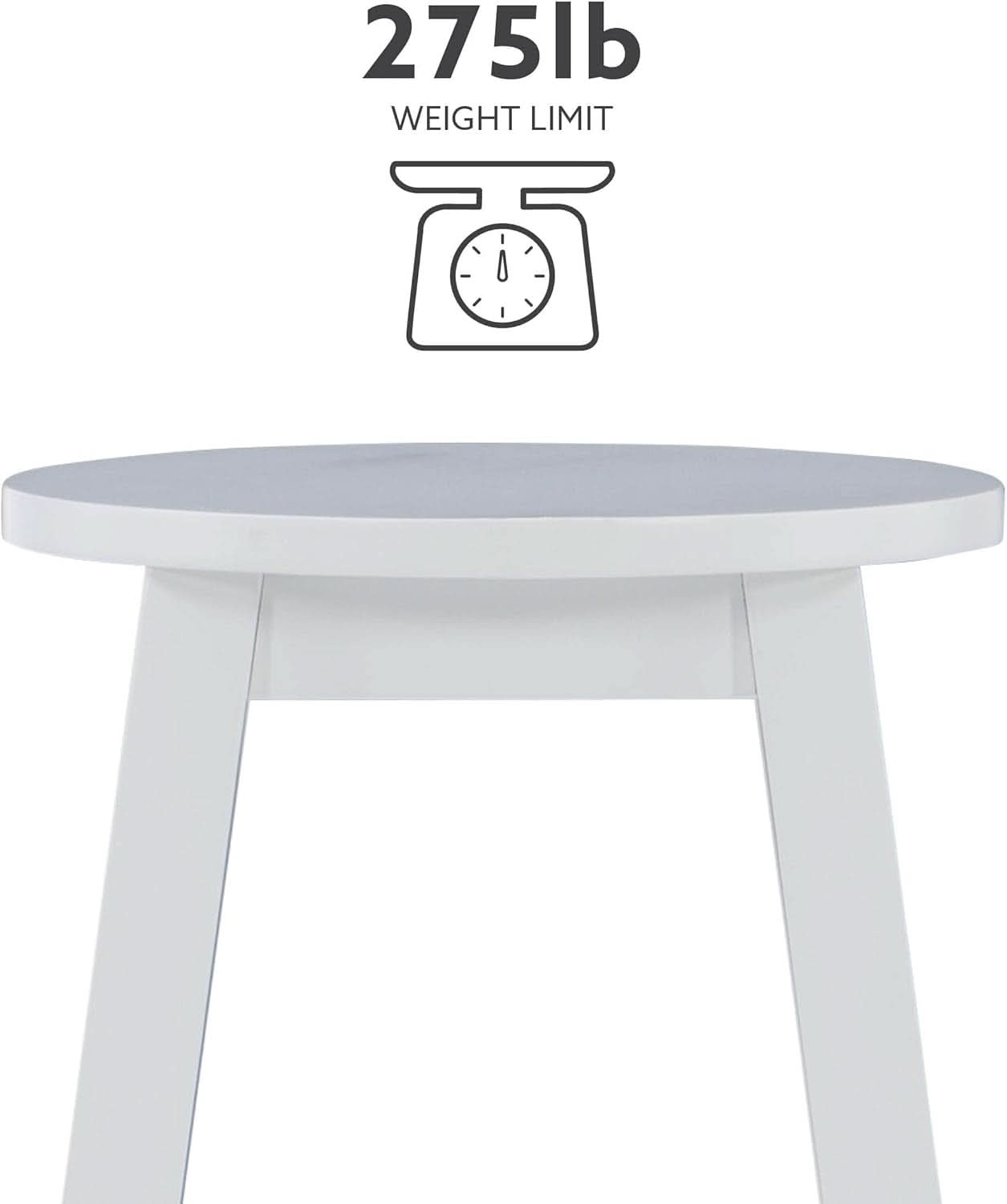 Zeke White 24 Inch Counter Stool Modern Kitchen Seating