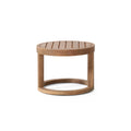 Outdoor Acacia Wood Side Table, Solid Side Table For Patio, Pool, Porch - Brown Wash