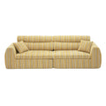 3 Seater, Couch With Throw Pillows For Living Room