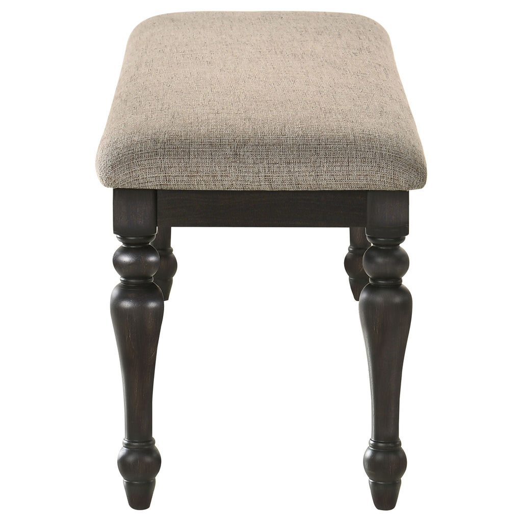 Kavita - Upholstered Dining Bench - Charcoal