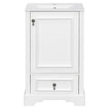 Bathroom Vanity With Sink, Soft Close Door, Adjustable U-Shaped Shelf