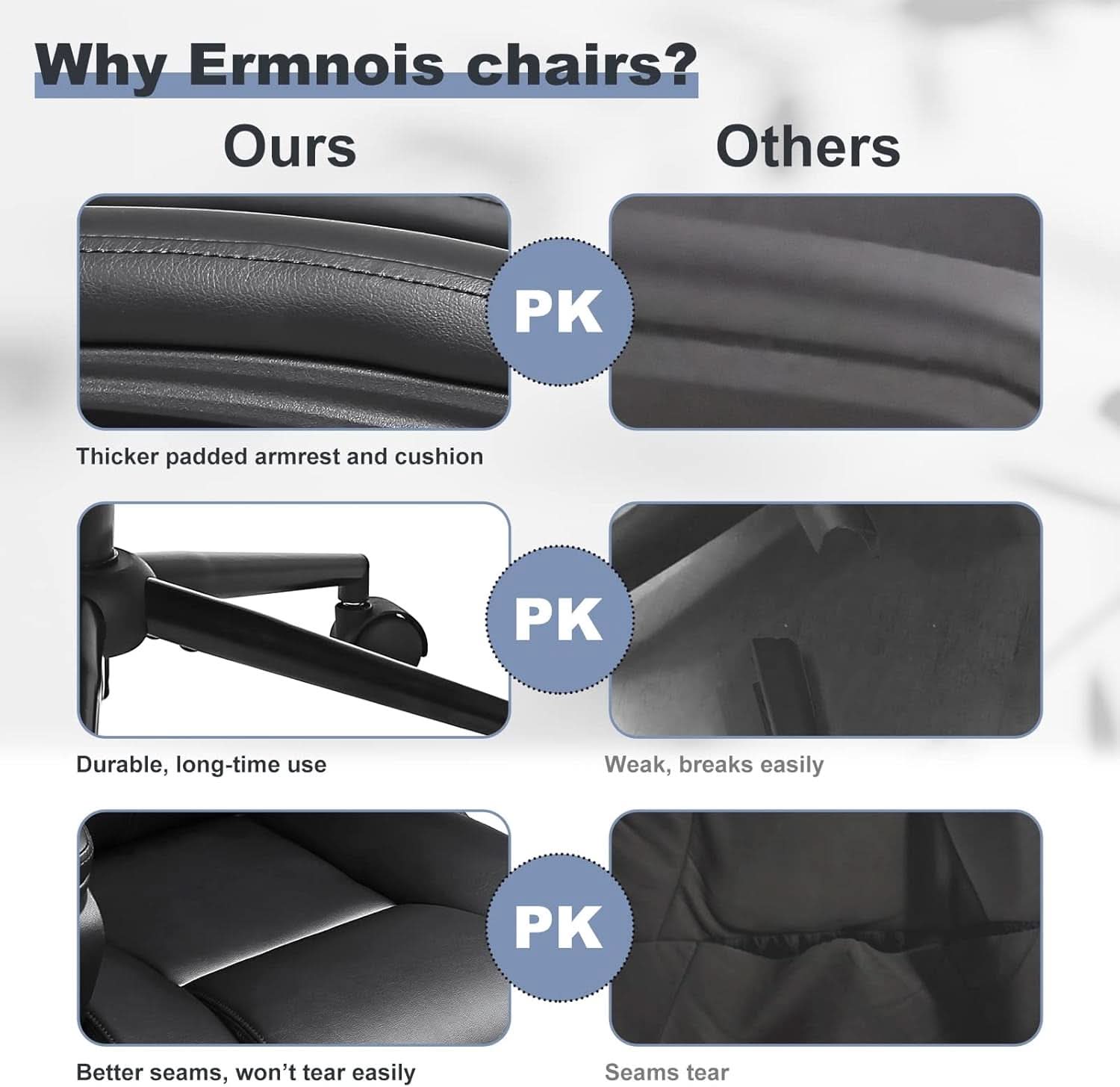 Black Ergonomic Office Chair With Adjustable Lumbar Support
