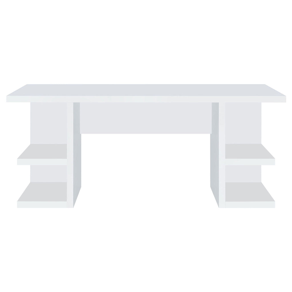 Alice 71-inch 4-shelf Engineered Wood Writing Desk White