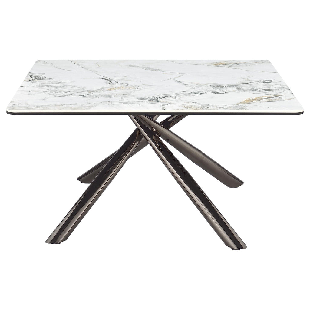 Carvell 3-piece Square Coffee and End Table Set Mirage White