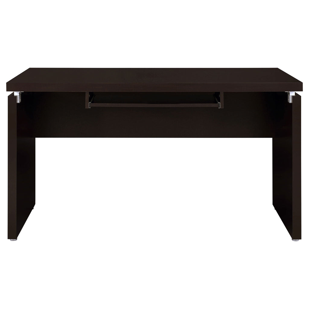 Skylar L-Shape Desk with Mobile File Cabinet Cappuccino