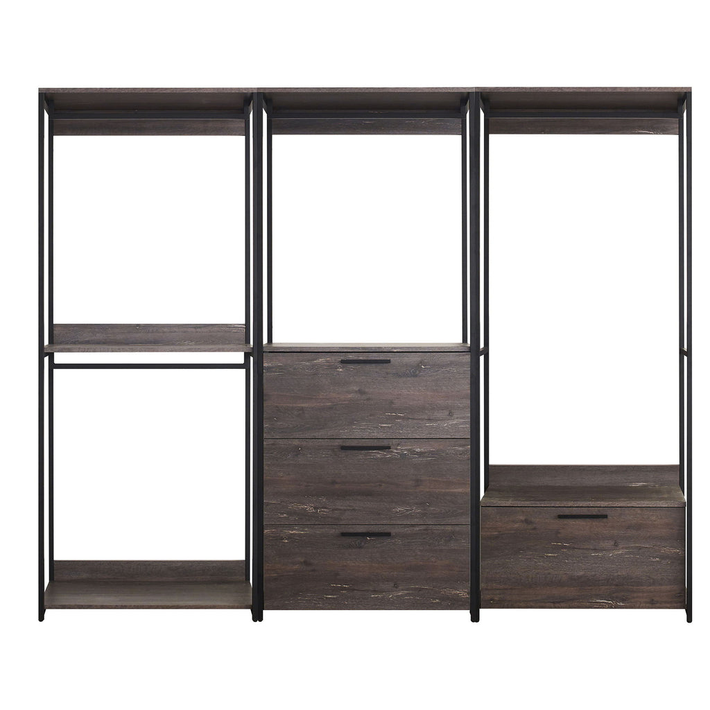 Monica - Walk-In Closet System - Rustic