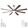 Large Ceiling Fan With Dimmable LED Light 8 Blades Remote Control, Reversible DC Motor