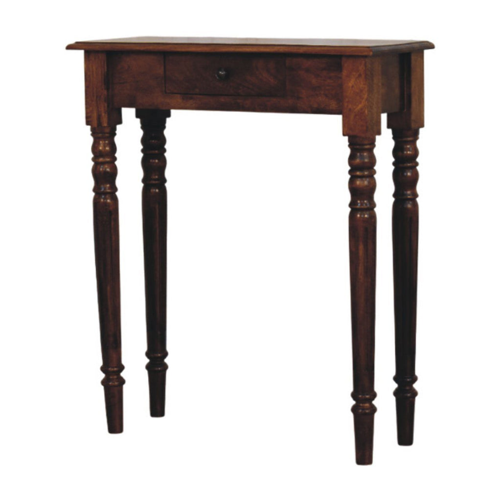 Turned Legs Drawer Console Table