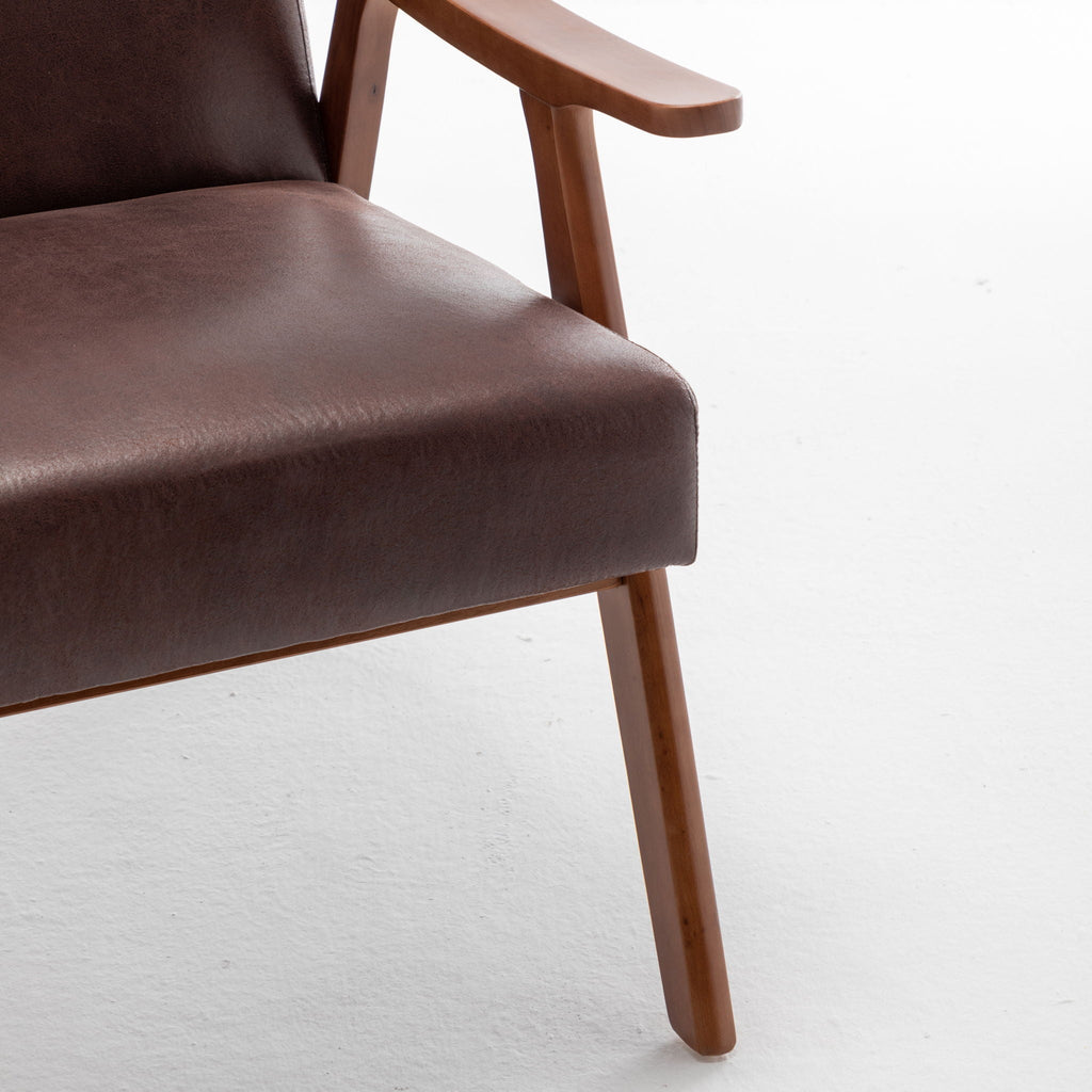 Accent Chair, Classic Mid Century Modern For Extra Seating