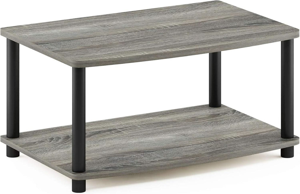 Turn-N-Tube 2-Tier Printer and TV Stand French Oak Grey Black
