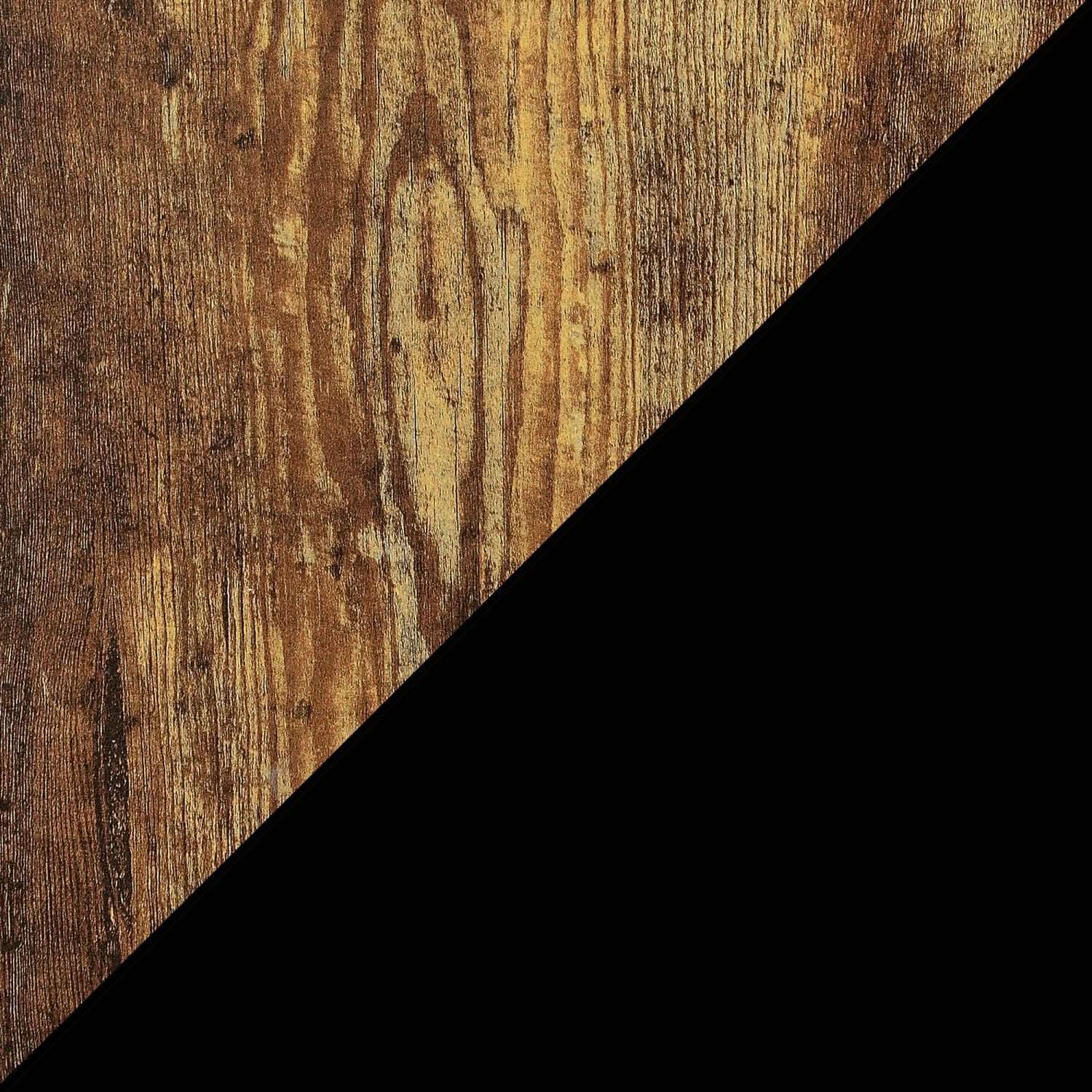 Barnwood Black Student Desk With Shelves 47 Inch No Tools