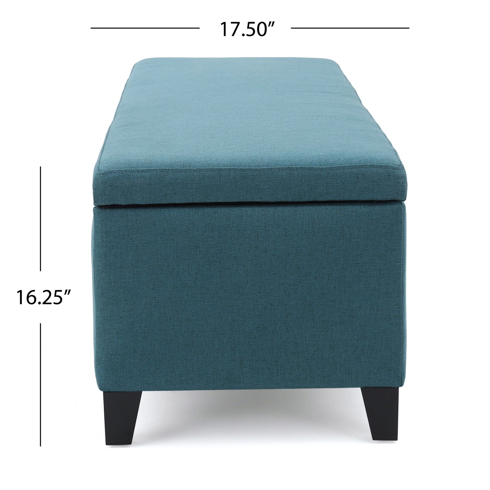 Contemporary Storage Ottoman Bench With Upholstery