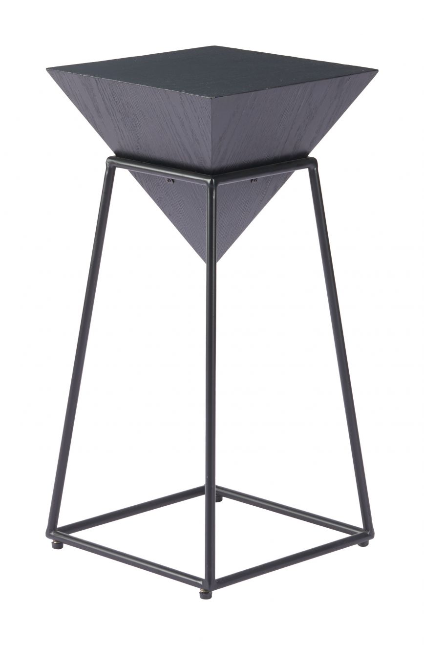 Pira Steel Base Black Side Table