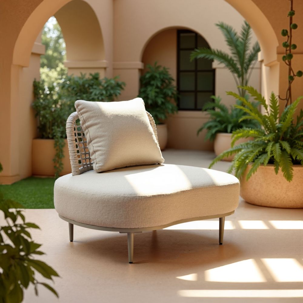 Ruhe Olefin Fabric Outdoor Accent Chair