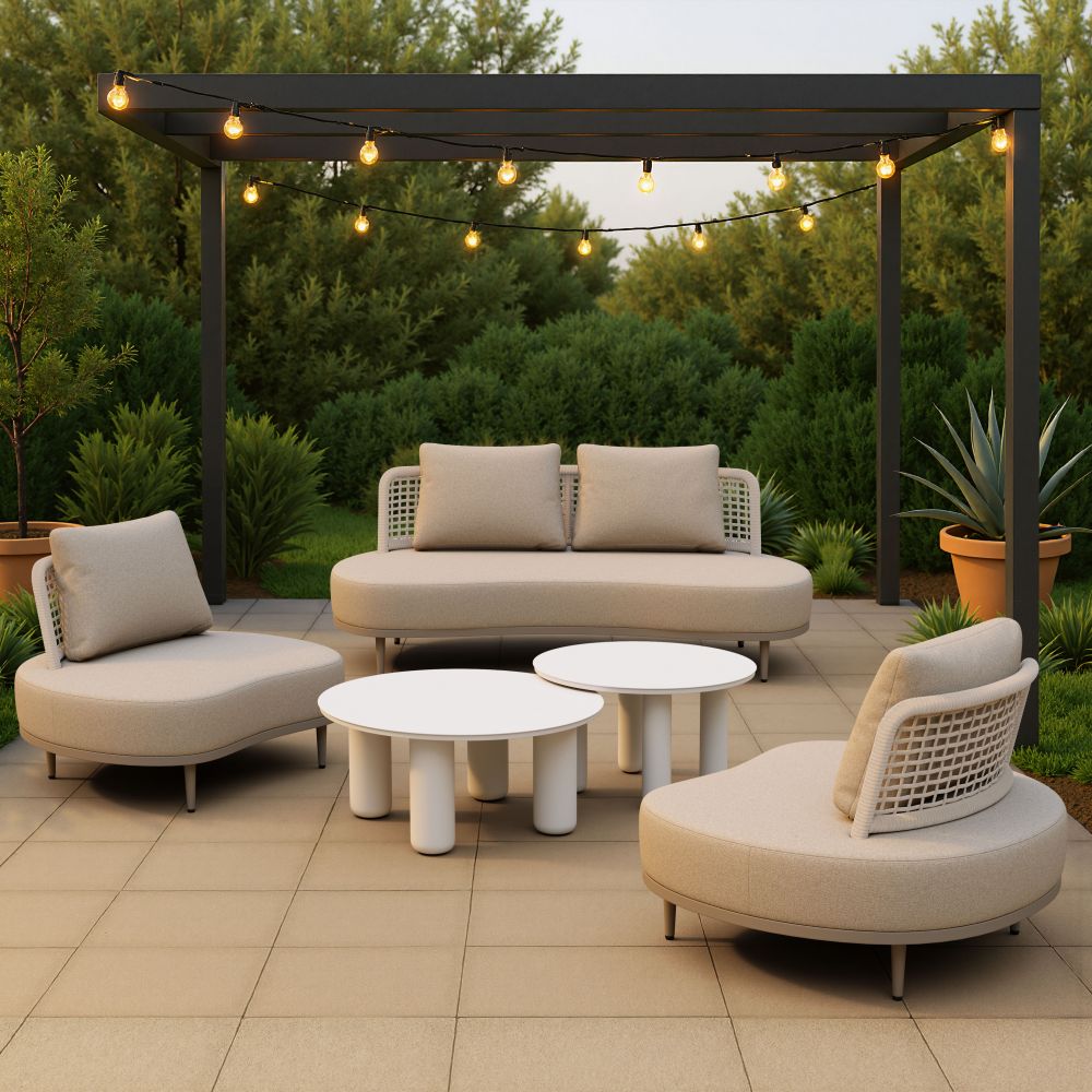 Ruhe Olefin Fabric Outdoor Accent Chair