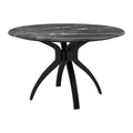 Sumay Black Marble Top  Round Dining Table