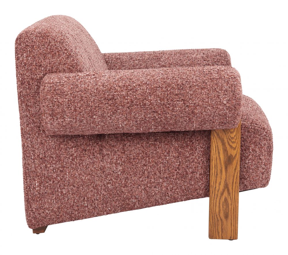 Verity Copper Textured Fabric Accent Chair