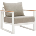 Welt Olefin Fabric Outdoor Armchair