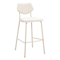 Zeal White Faux Leather Barstool 4PC