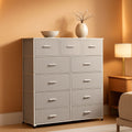 Tall Fabric Dresser Storage Tower With 11 Deep Drawers