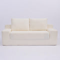 Comfortable Deep Seat Loveseat Sofa Bed, Reversible Cushion With Pillows