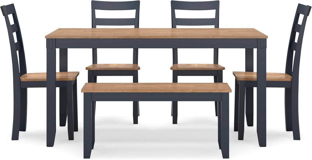 Intercontinental Mango Wood Dining Table Set Cerulean