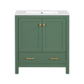 Bathroom Vanity With Single Sink, Combo Cabinet Undermount Sink, Bathroom Storage Cabinet With 2 Doors And A Drawer, Soft Closing, Multifunctional Storage, Solid Wood Frame