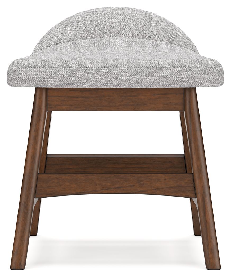 Lyncott - Home Office Desk Chair - Light Gray / Brown