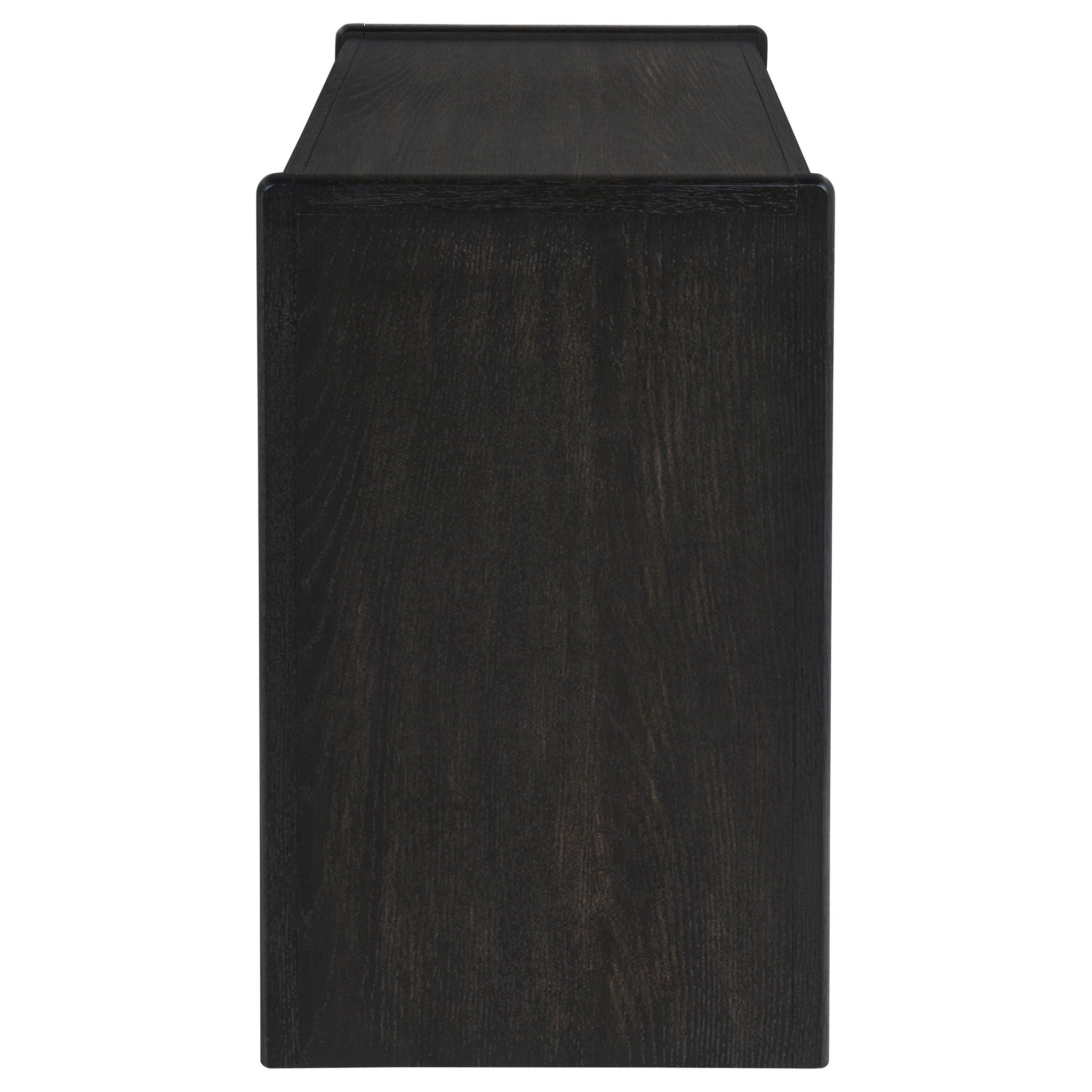 Leandro 2-drawer Home Office Writing Desk Burnished Black