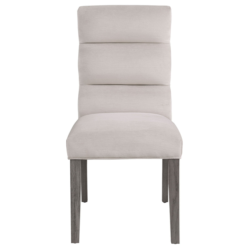 Carla Velvet Upholstered Dining Side Chair Stone (Set of 2)