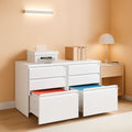 Locking 3-Drawer Rolling File Cabinet For Home Office