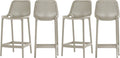 Contemporary Weather Resistant Outdoor Patio Stool Set