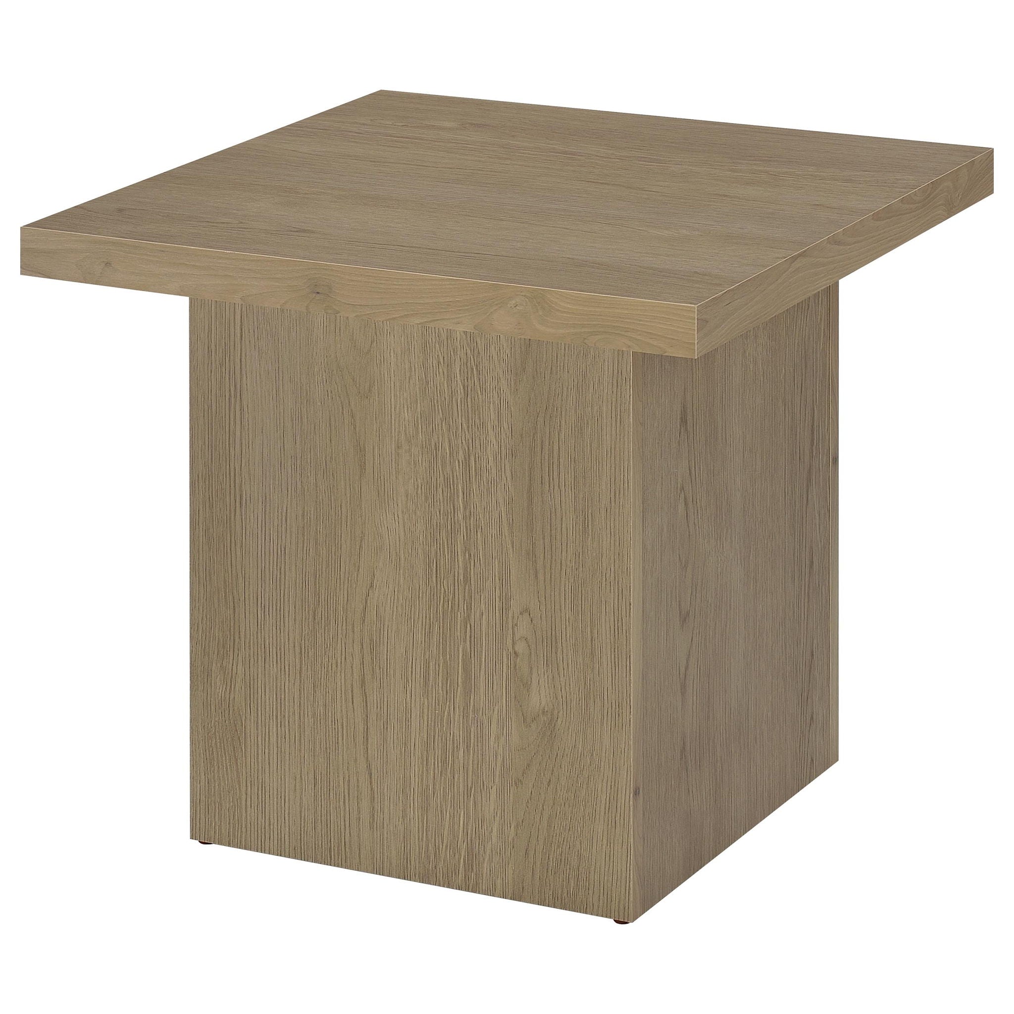 Devar 2-piece Square Cocktail Coffee End Table Set Latte
