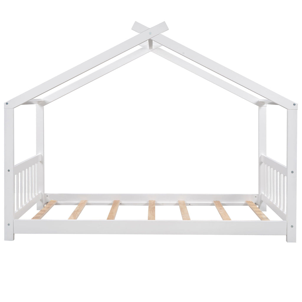 House Platform Bed With Headboard And Footboard, Roof Design