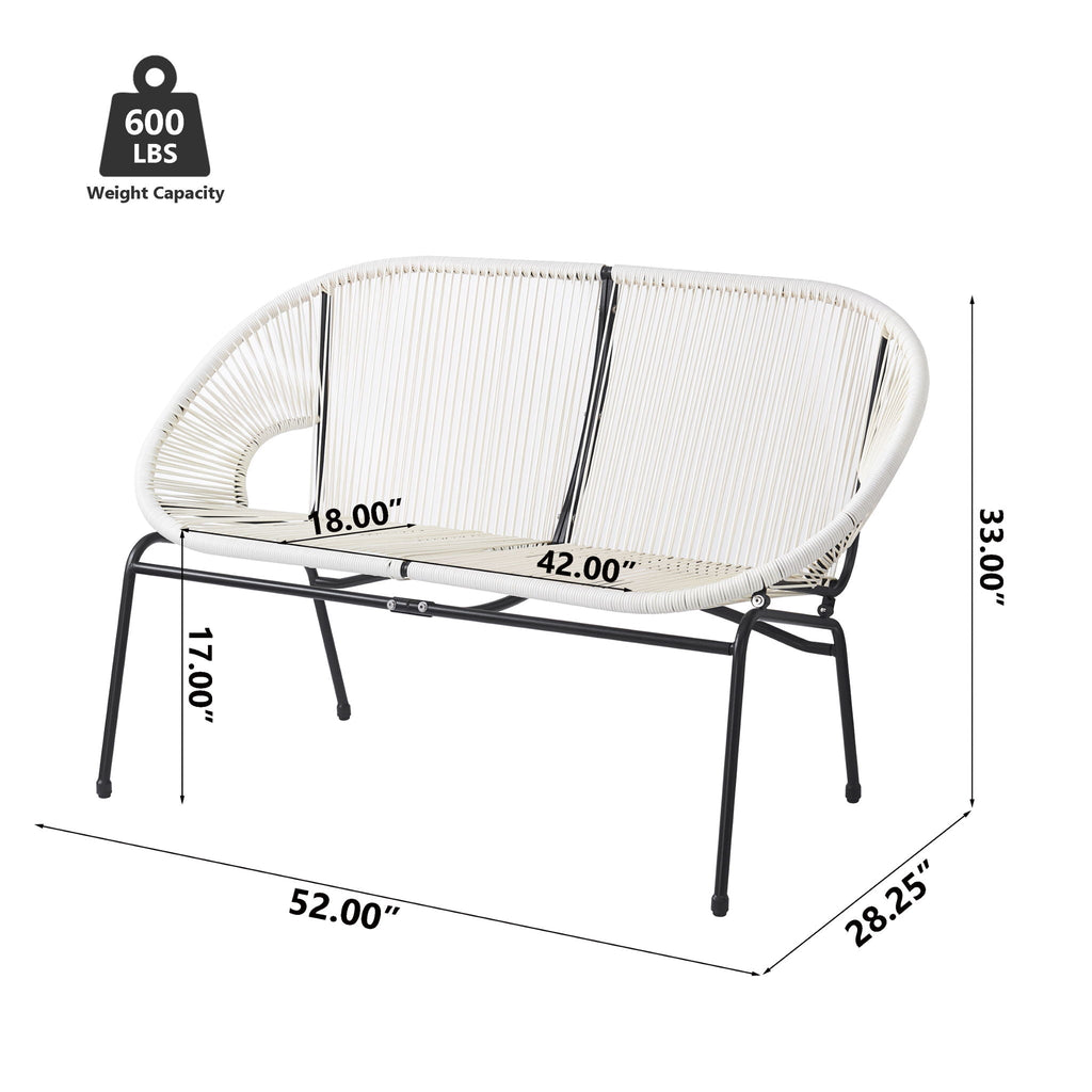 Condessa - Outdoor Patio Wicker Loveseat