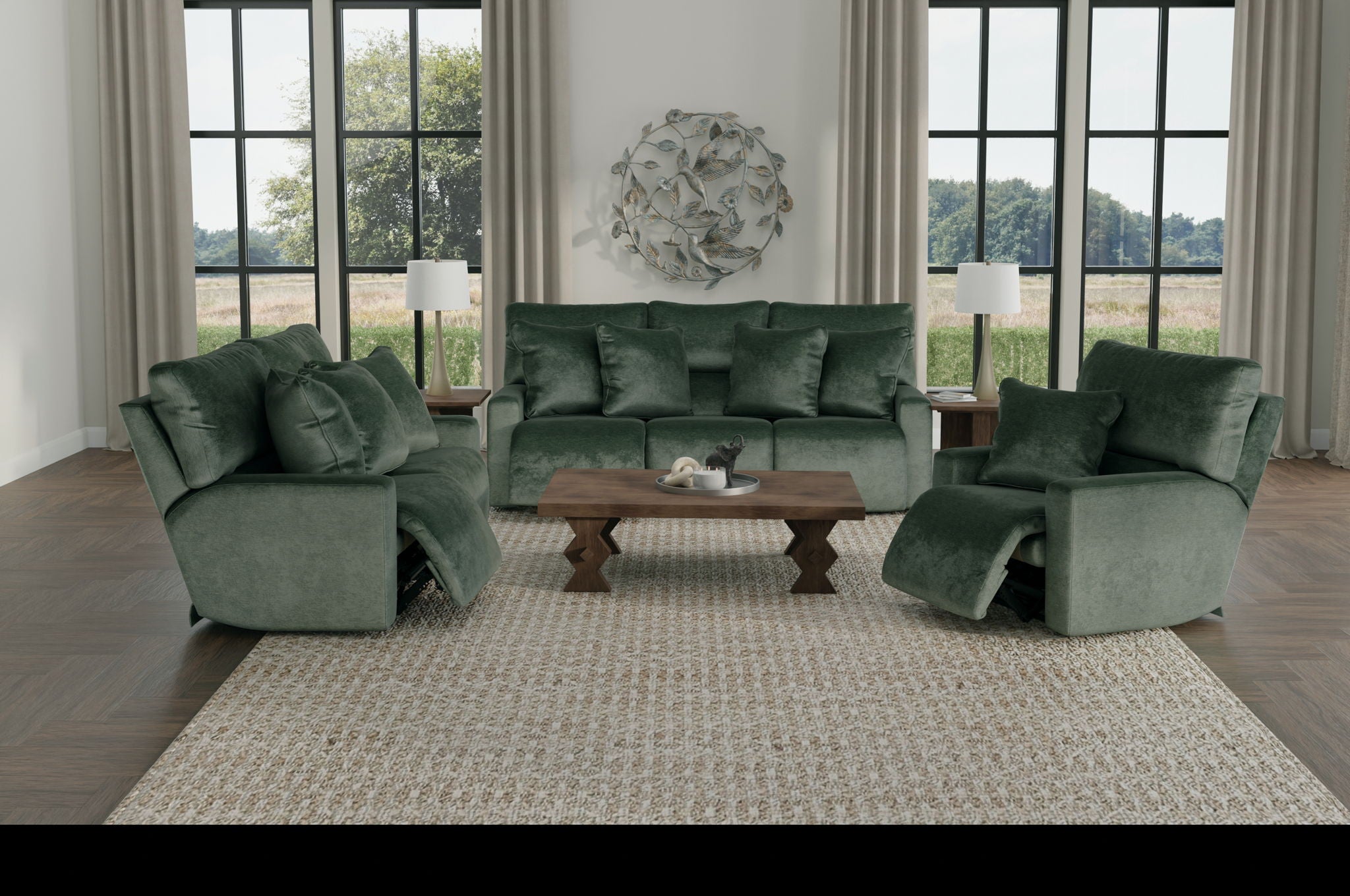 Rayton - Power Lay Flat Recliner With Zero Gravity - Pine