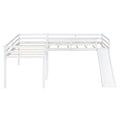 L Shaped Loft Bed With Ladder And Slide