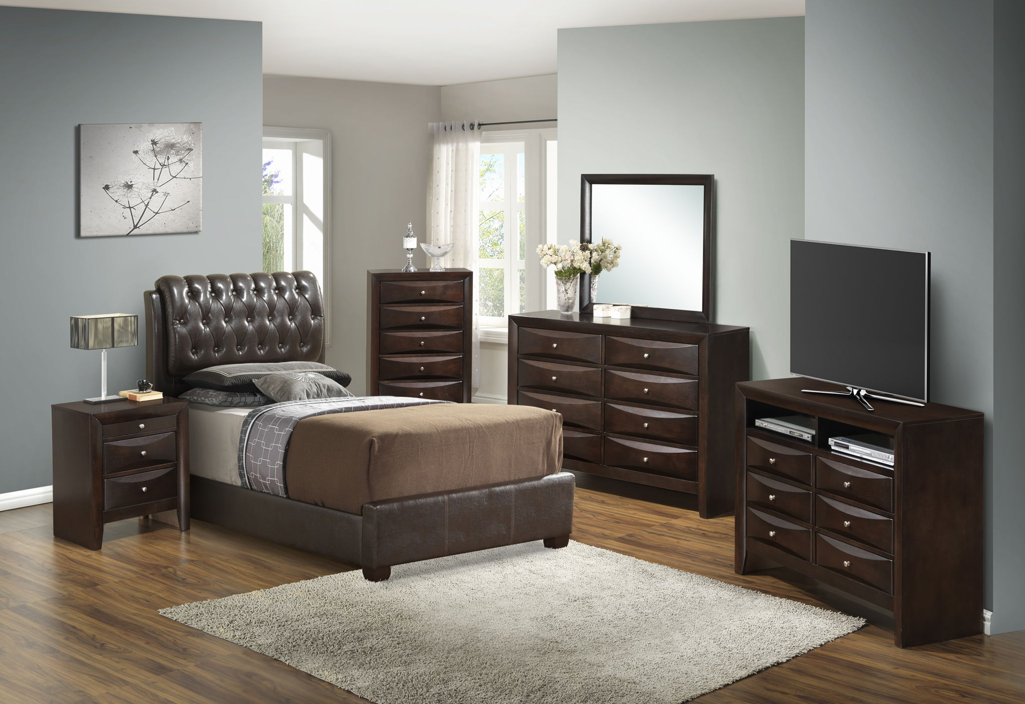 Tufted Upholstered Bed