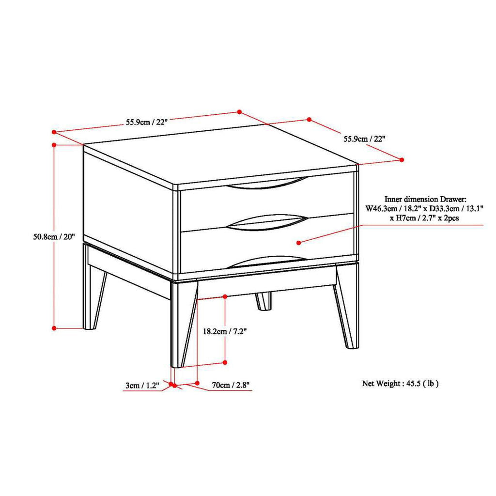 Harper - Handcrafted End Table