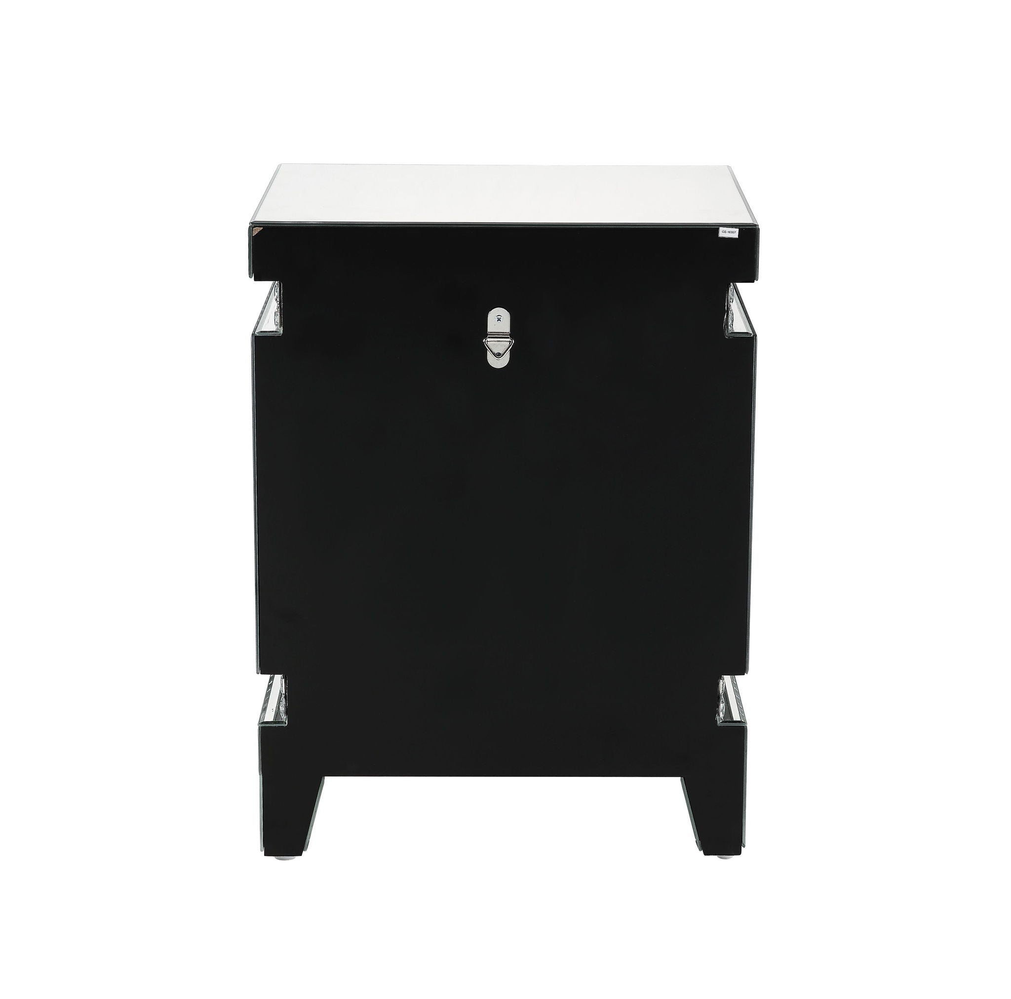 Lotus - Accent Table - Mirrored & Faux Ice Cube Crystals