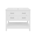 Bathroom Vanity With Ceramic Sink, Tip Out Tray & 2 Full Extension Drawers