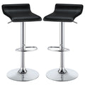 Backless Bar Stool With Adjustable Height - Black