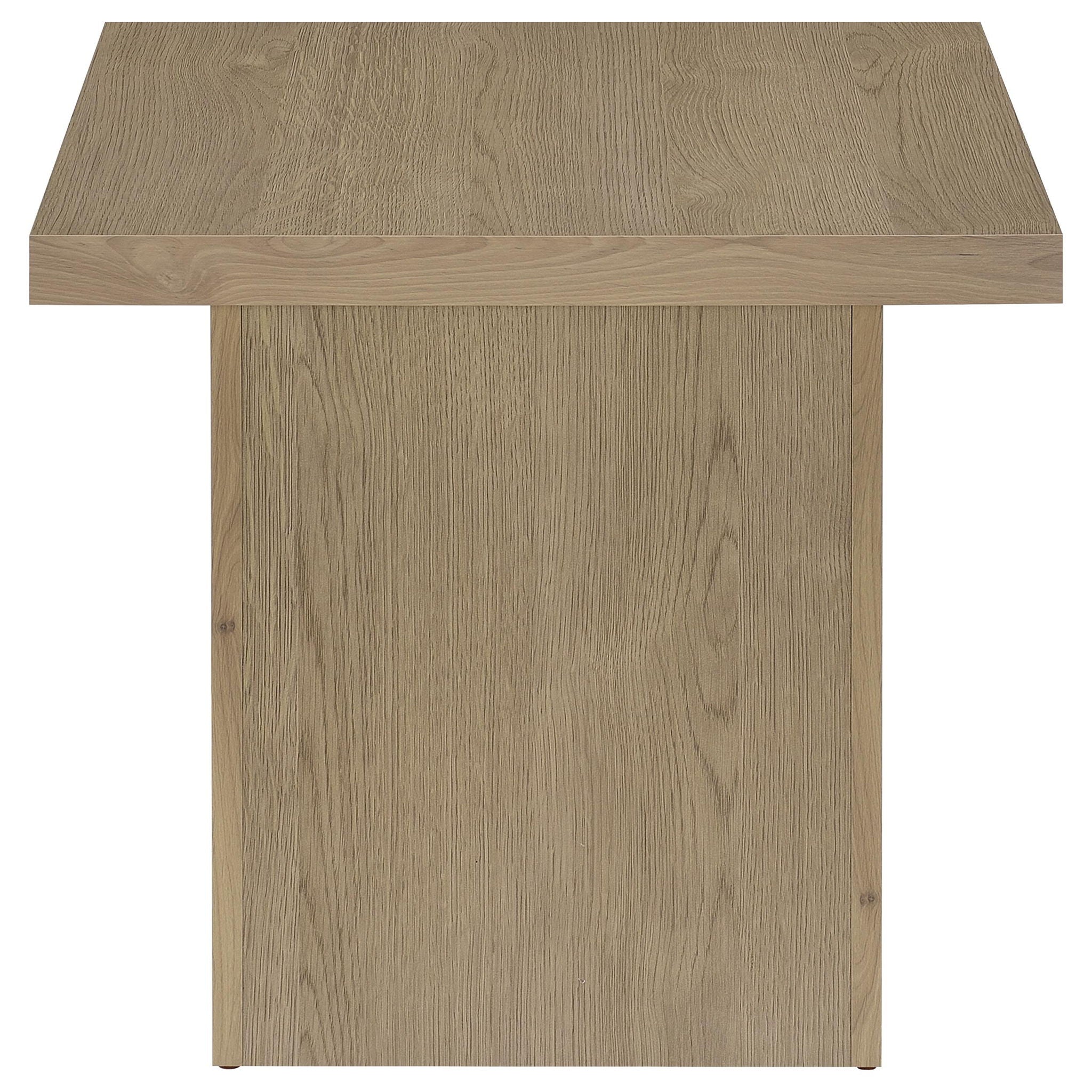 Devar Square Engineered Wood Side End Table Latte