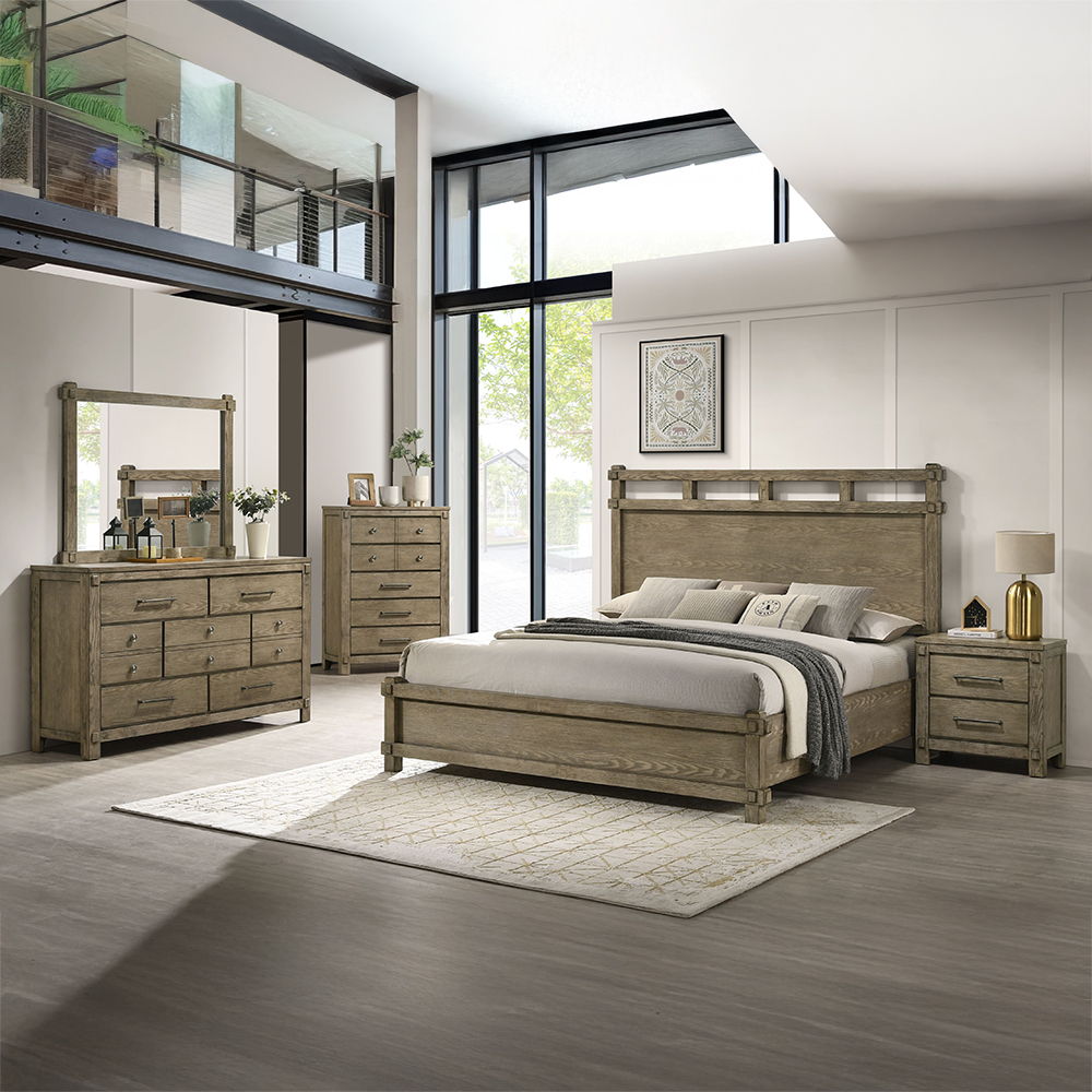 Colton - Mirror - Antique White Oak