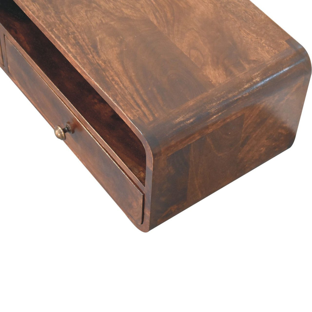 Floating Open Console - Walnut