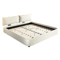 Cloud Bed Frame With Oversized Padded Movable Headboard
